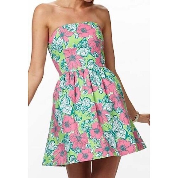 Lilly Pulitzer Dresses & Skirts - LILLY Pulitzer | Lottie Bloomin Cacoonin Butterfly Floral Print Dress